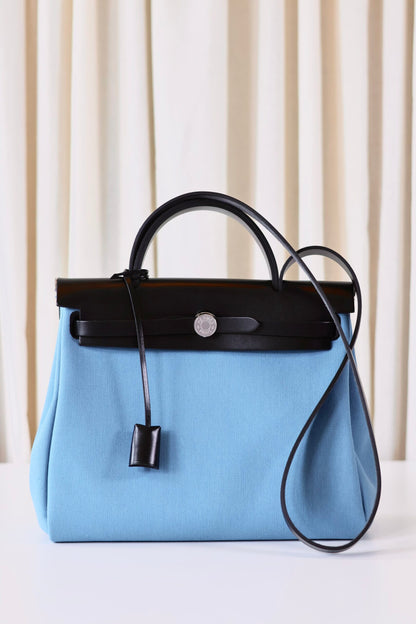 Hermes Herbag 31 New Blue Jean