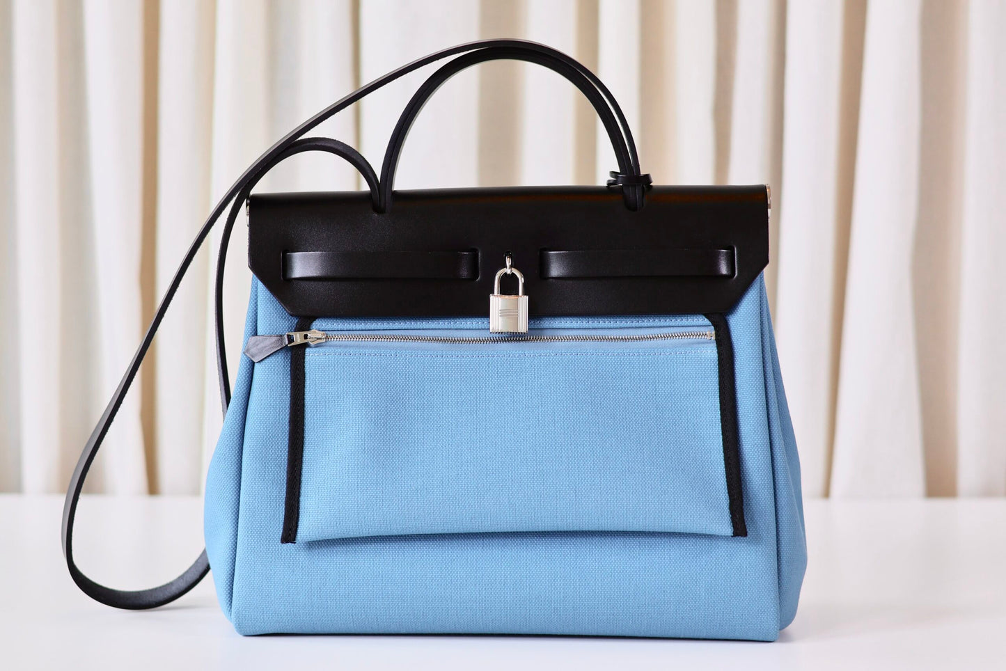Hermes Herbag 31 New Blue Jean