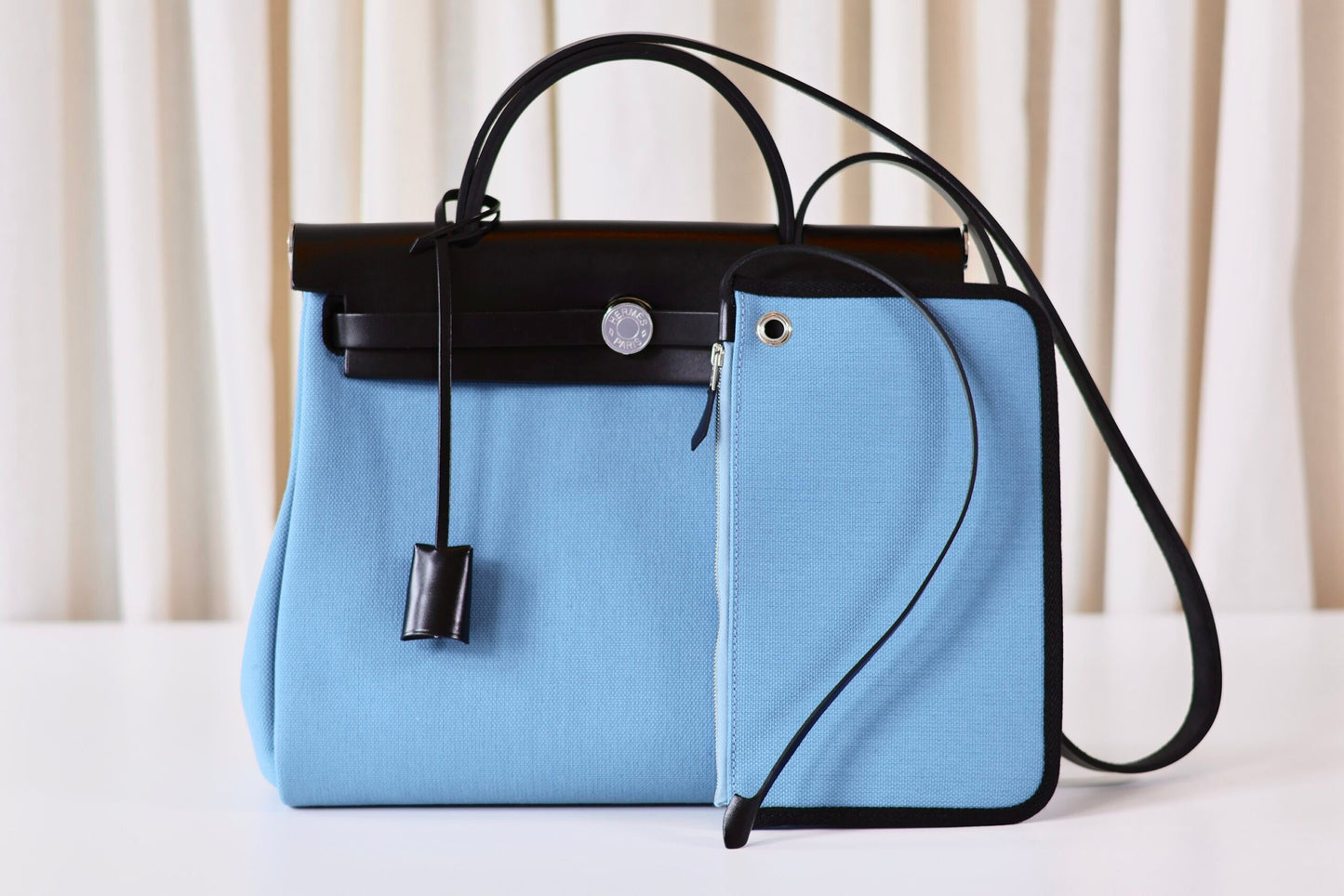 Hermes Herbag 31 New Blue Jean