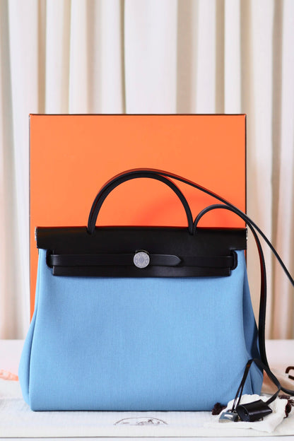 Hermes Herbag 31 New Blue Jean