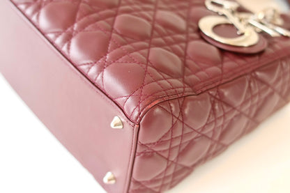 Lady Dior medium aubergine