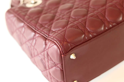 Lady Dior medium aubergine