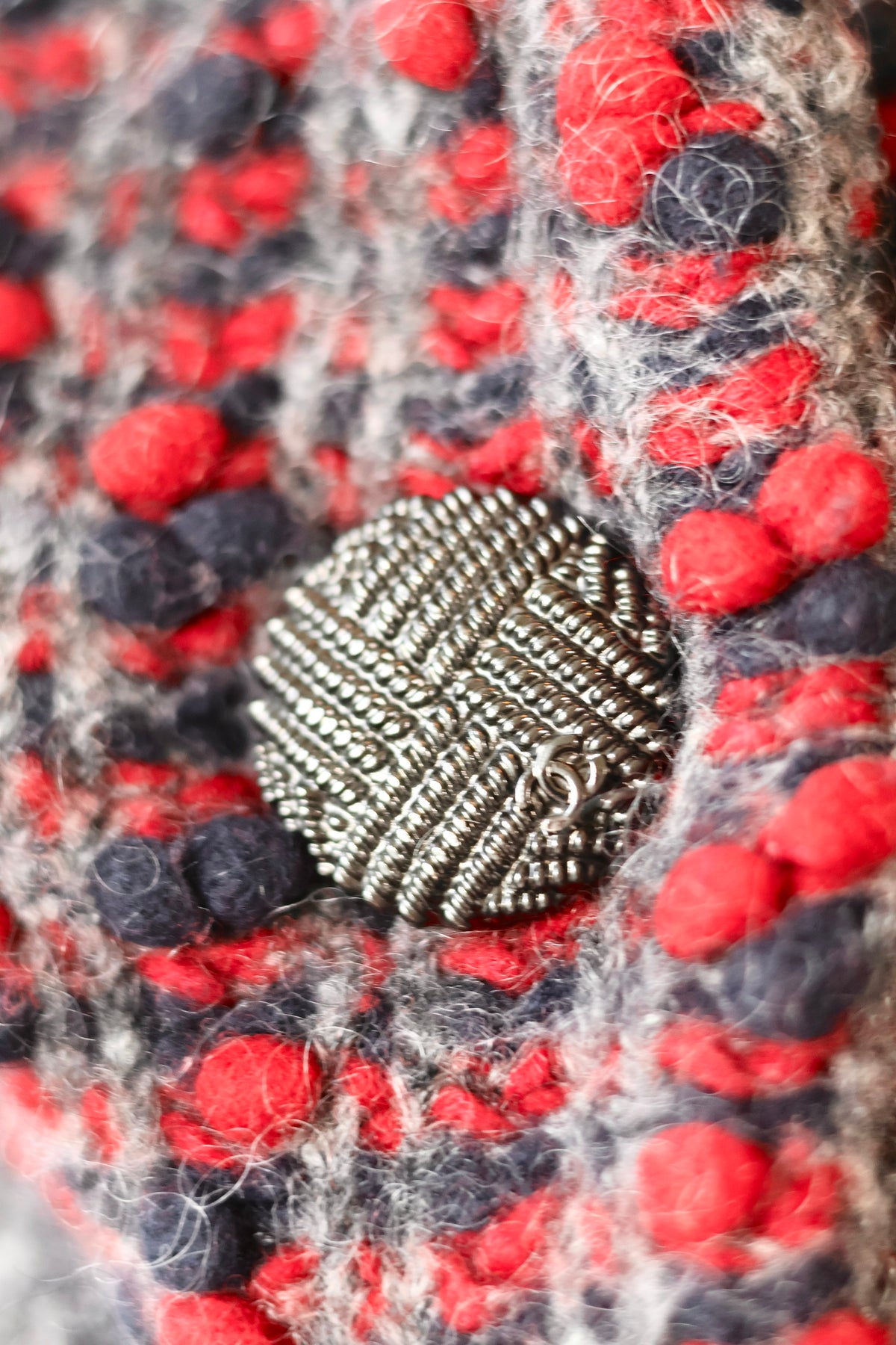 Chanel Knitted Coat Wool