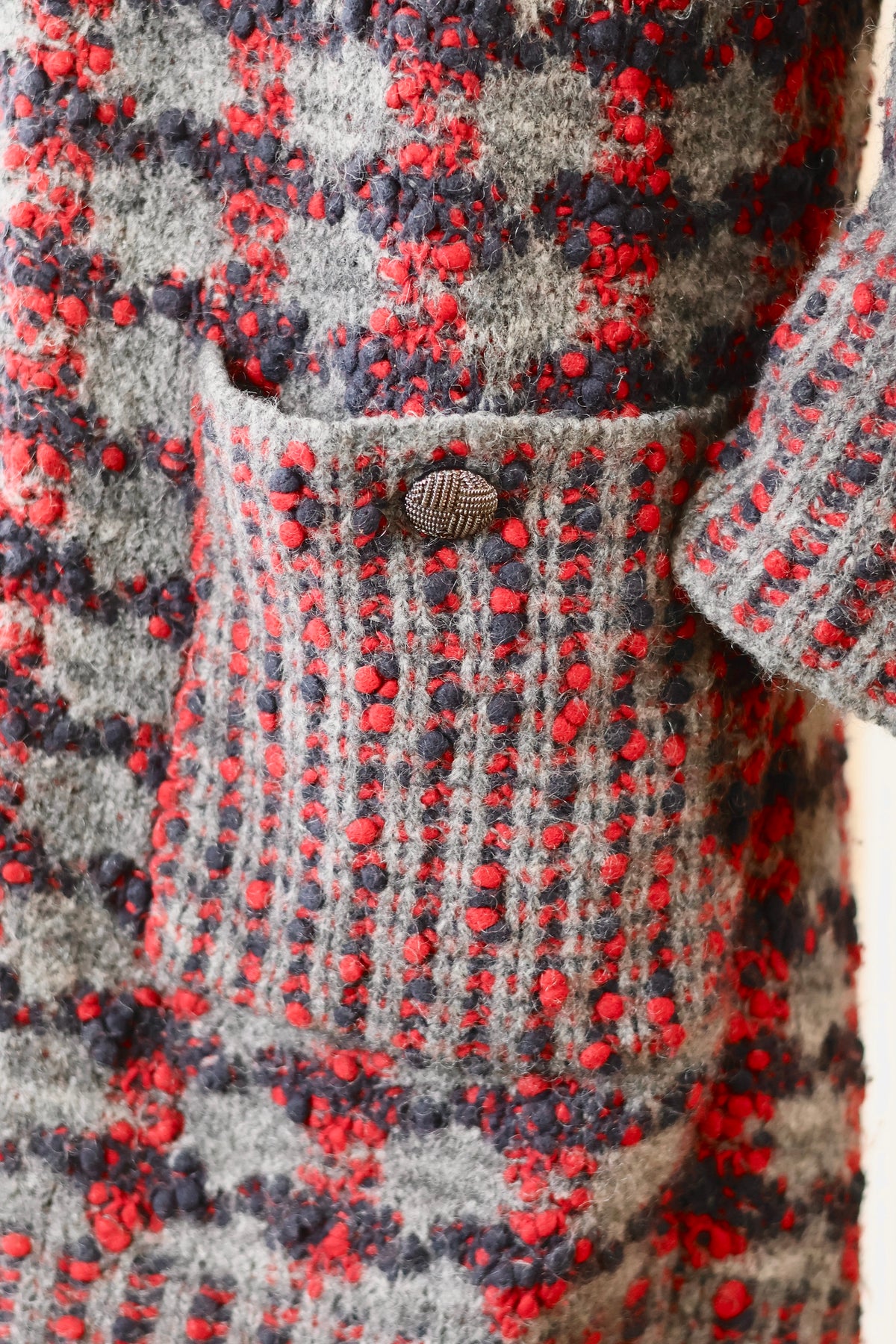 Chanel Knitted Coat Wool
