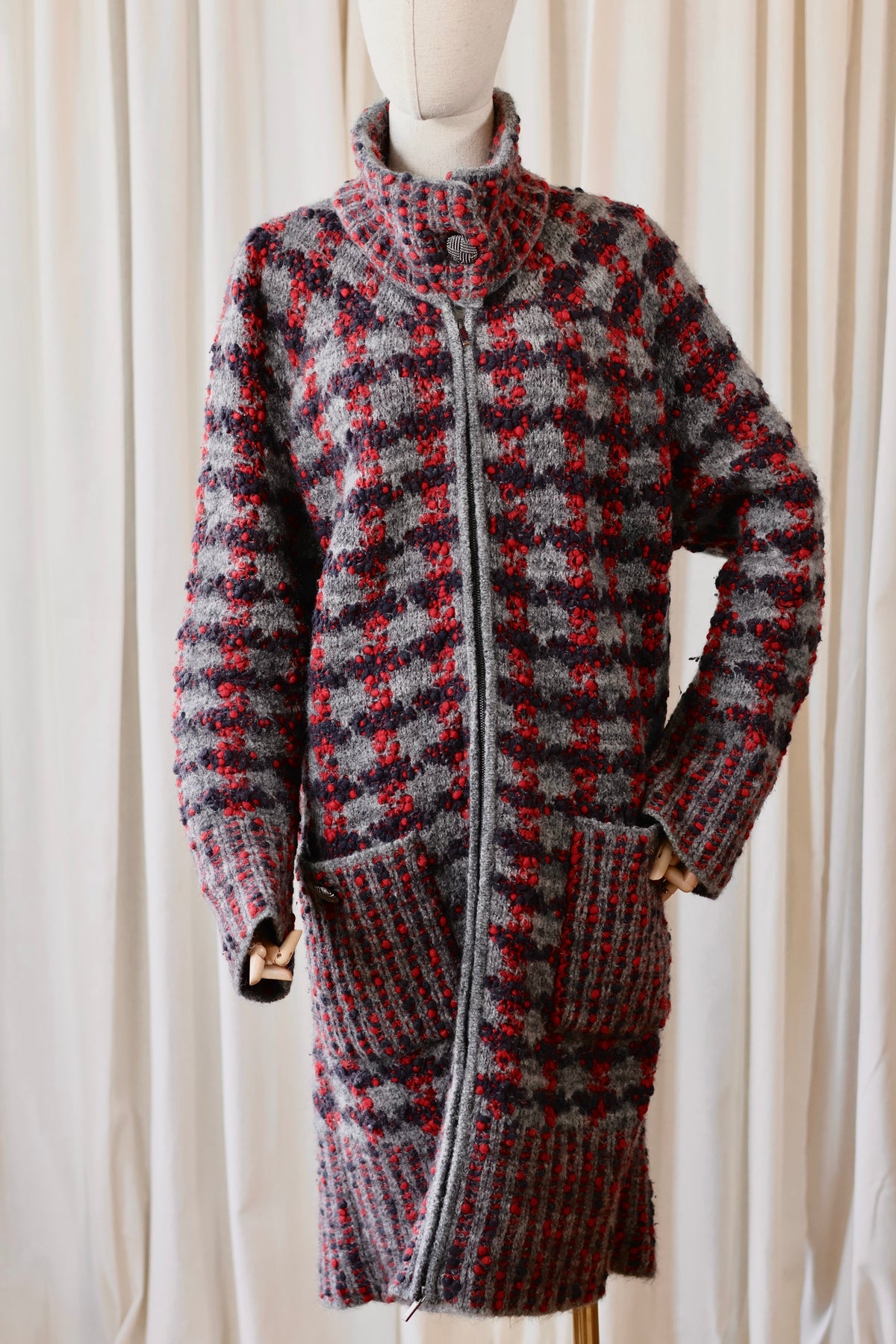 Chanel Knitted Coat Wool