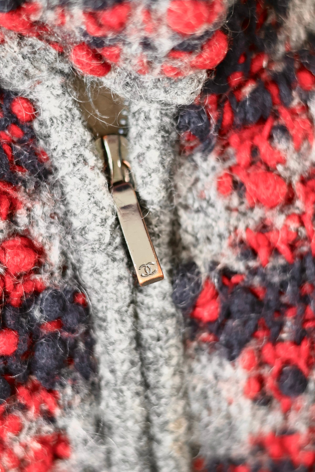 Chanel Knitted Coat Wool