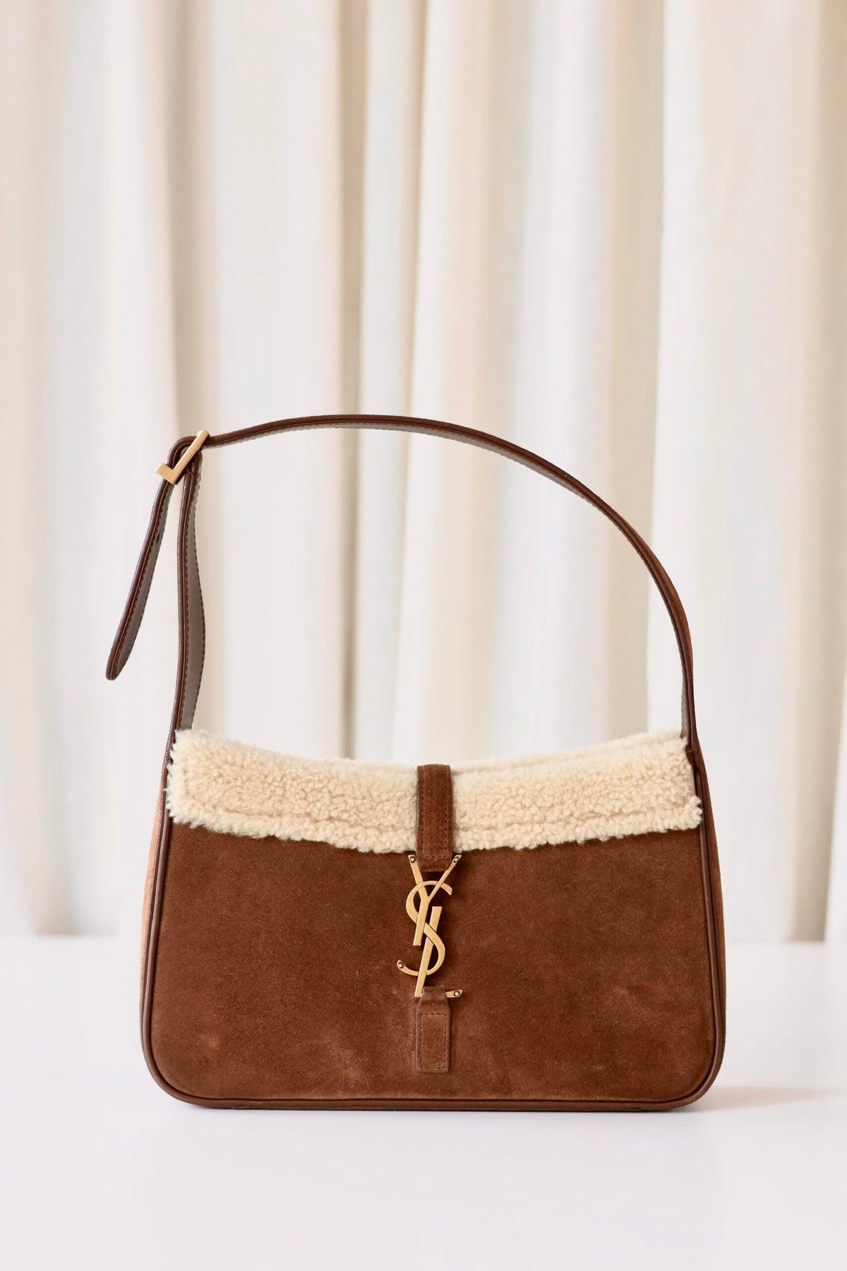 Saint Laurent Le 5 À 7 shearling