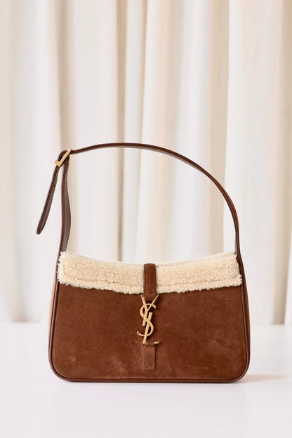 Saint Laurent Le 5 À 7 shearling