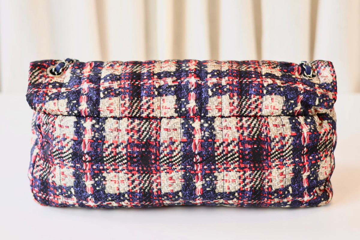 Chanel fabric single flap bag