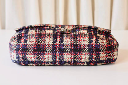 Chanel fabric single flap bag