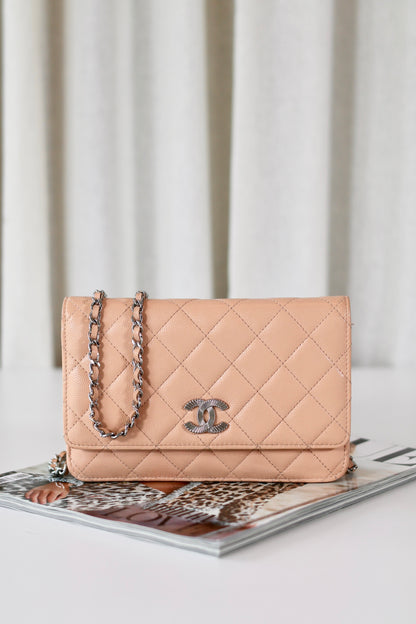 Chanel Wallet On Chain Beige