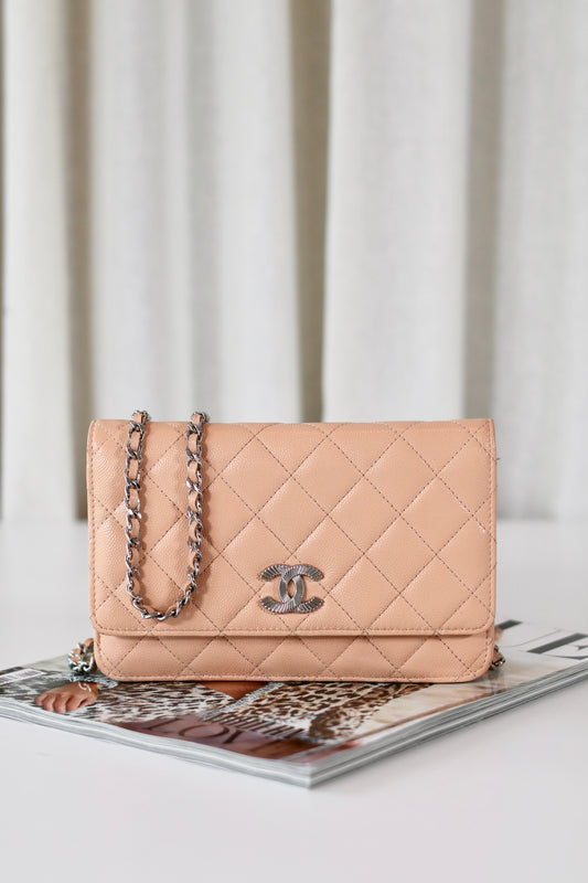 Chanel Wallet On Chain Beige