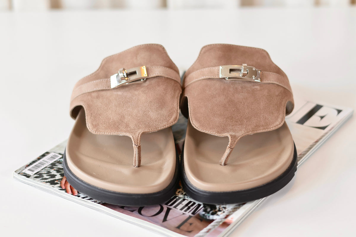 Hermes Empire Sandals Beige Sable
