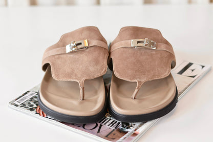 Hermes Empire Sandals Beige Sable