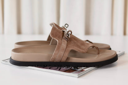 Hermes Empire Sandals Beige Sable