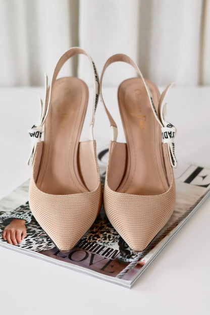 Dior J'Adior Slingback Heels Beige