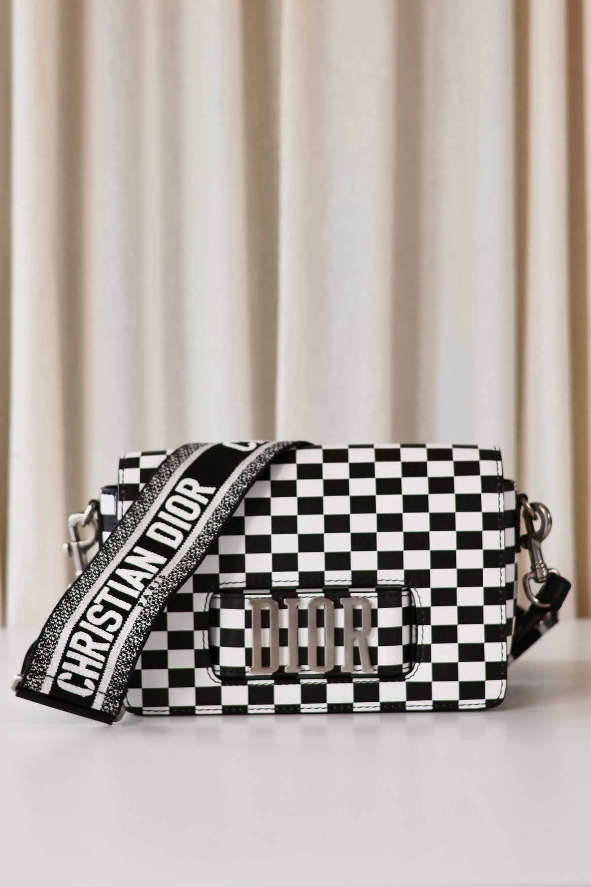 Dior Revolution Checkerd Flap Bag