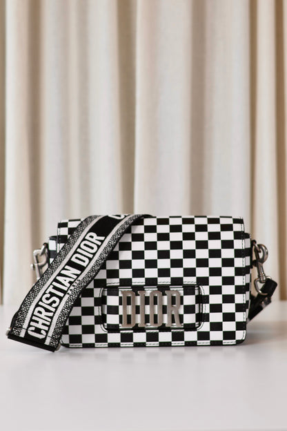 Dior Revolution Checkerd Flap Bag