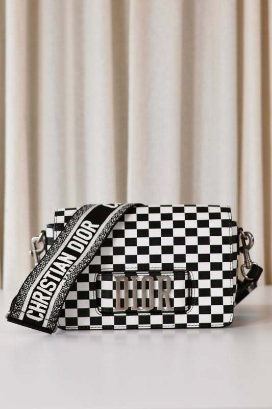 Dior Revolution Checkerd Flap Bag