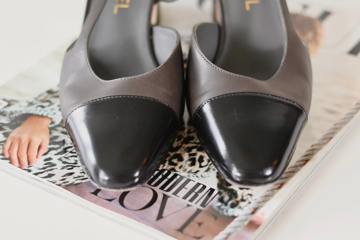 Chanel Sling Back Heels