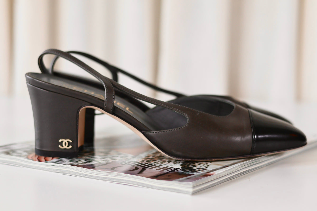 Chanel Sling Back Heels