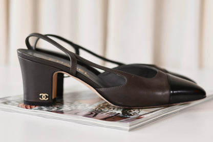 Chanel Sling Back Heels