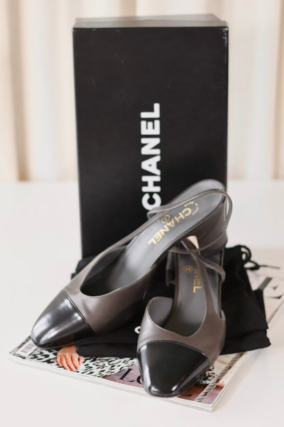 Chanel Sling Back Heels