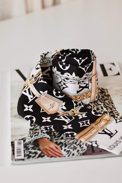 Louis Vuitton Twilly Large Black & White