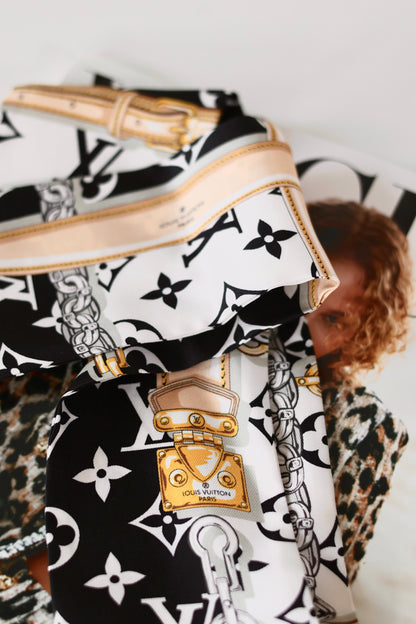Louis Vuitton Twilly Large Black & White