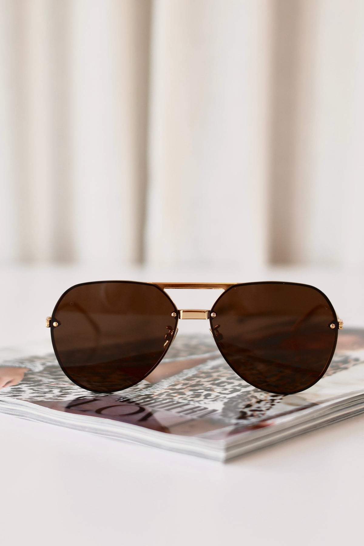Bottega Veneta Sunglasses Gold