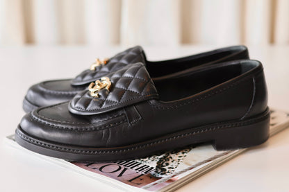 Chanel CC Loafers Black