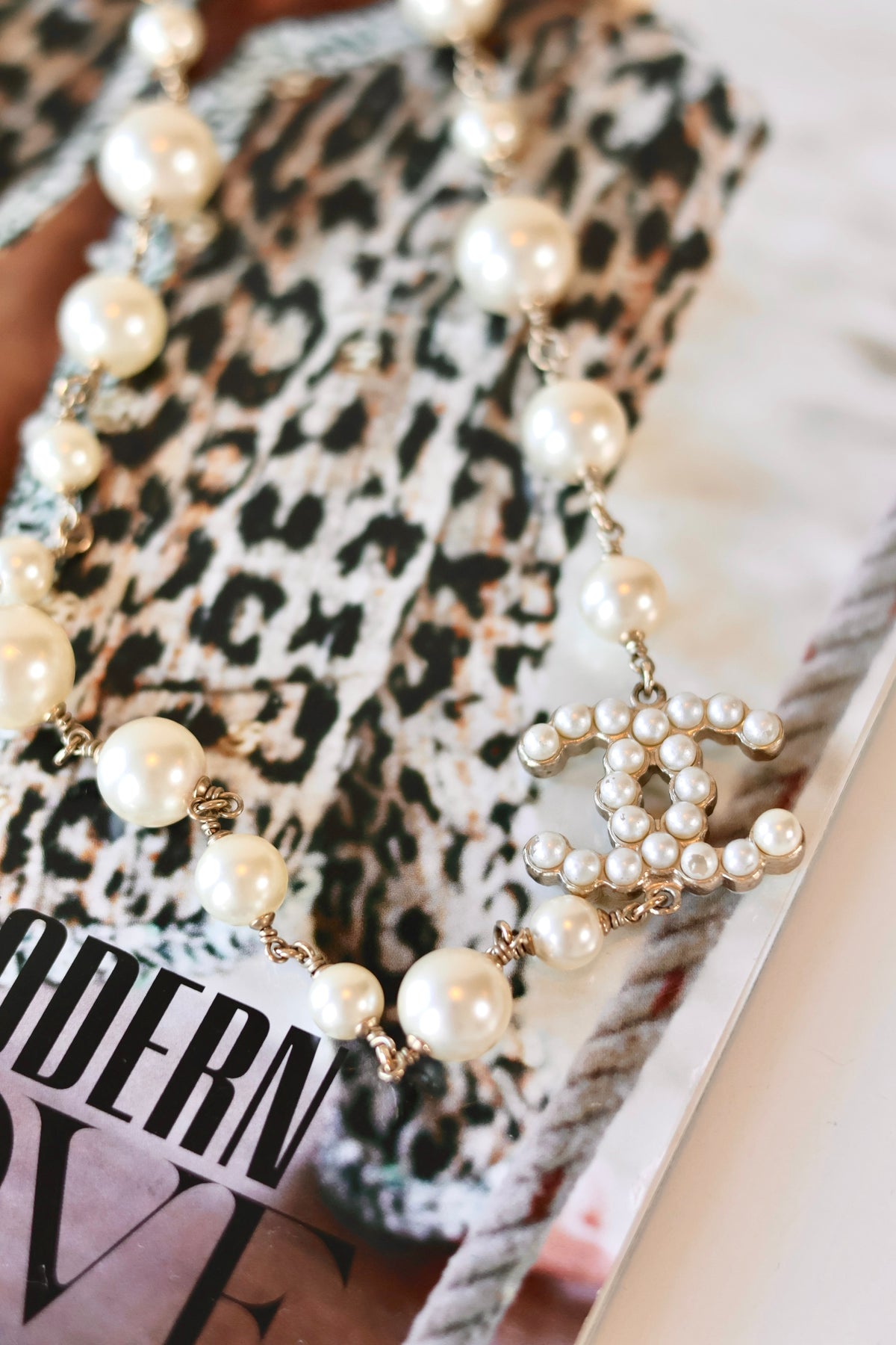 Chanel CC Pearl Necklace