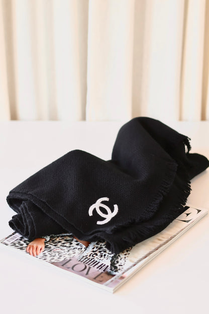 Chanel CC Scarf Black