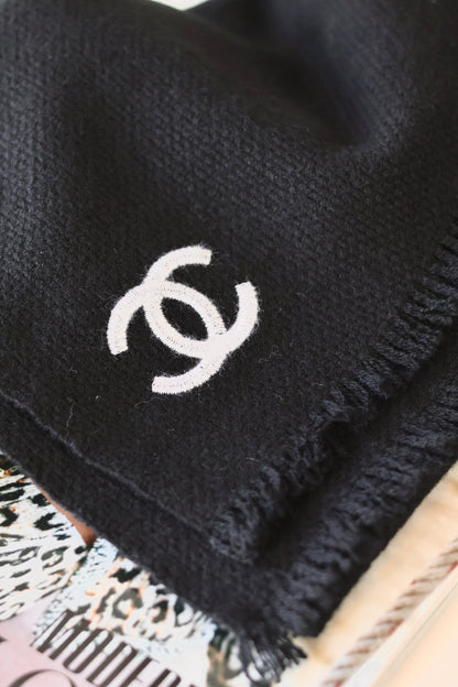 Chanel CC Scarf Black