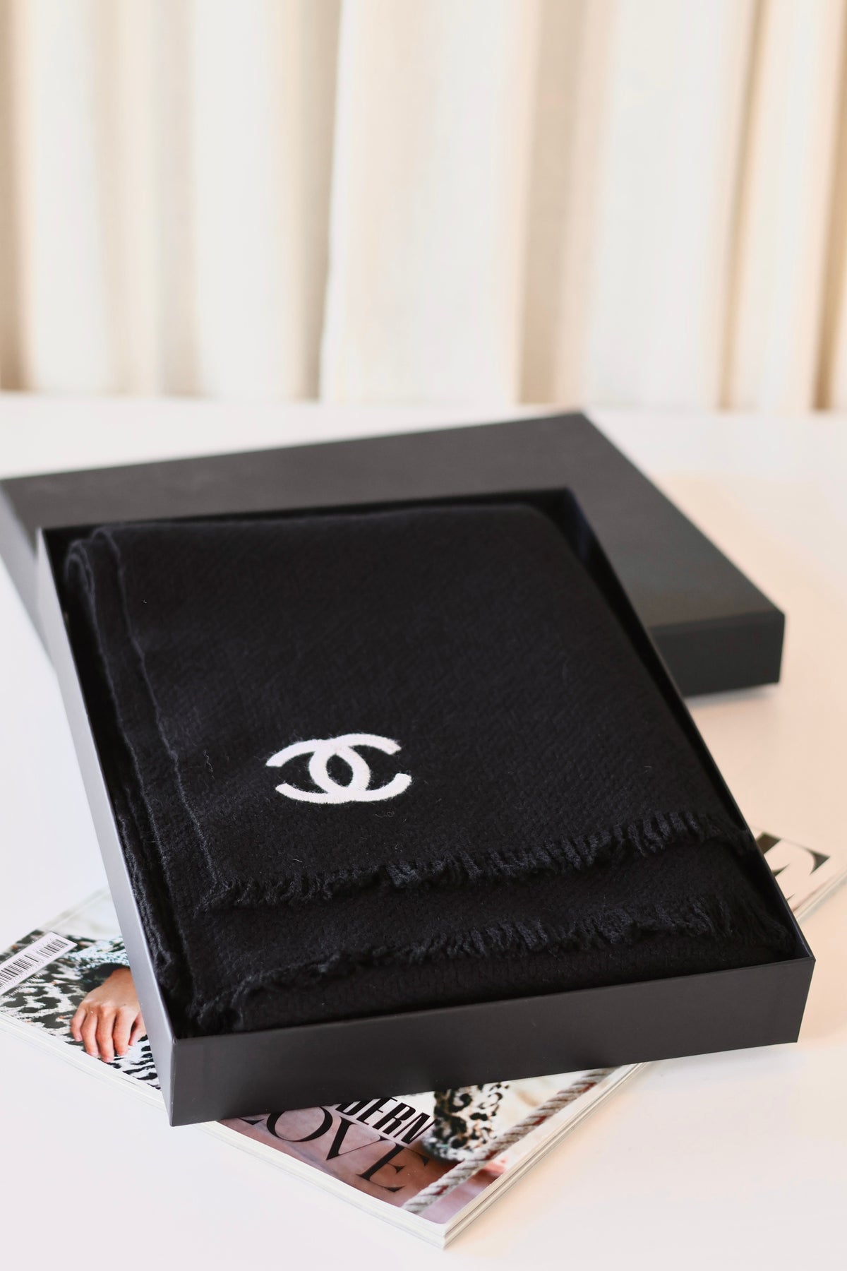 Chanel CC Scarf Black