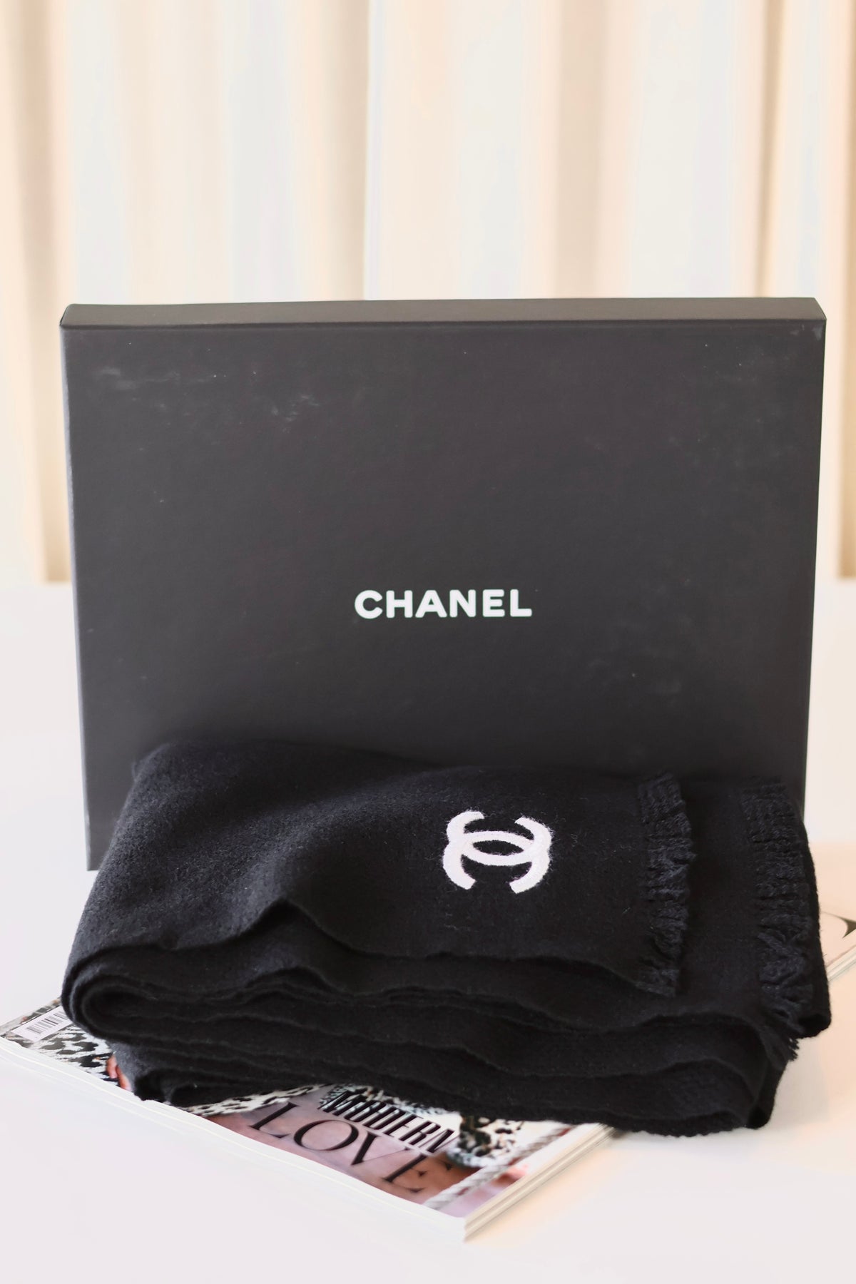 Chanel CC Scarf Black