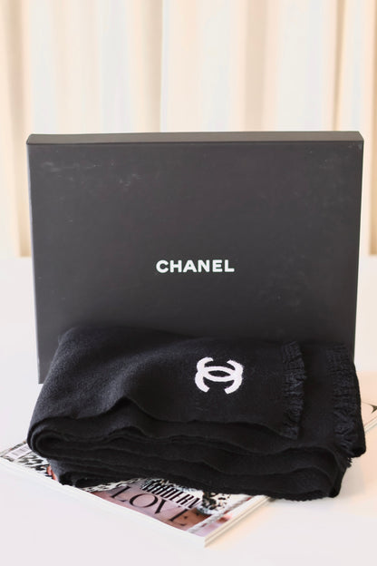 Chanel CC Scarf Black