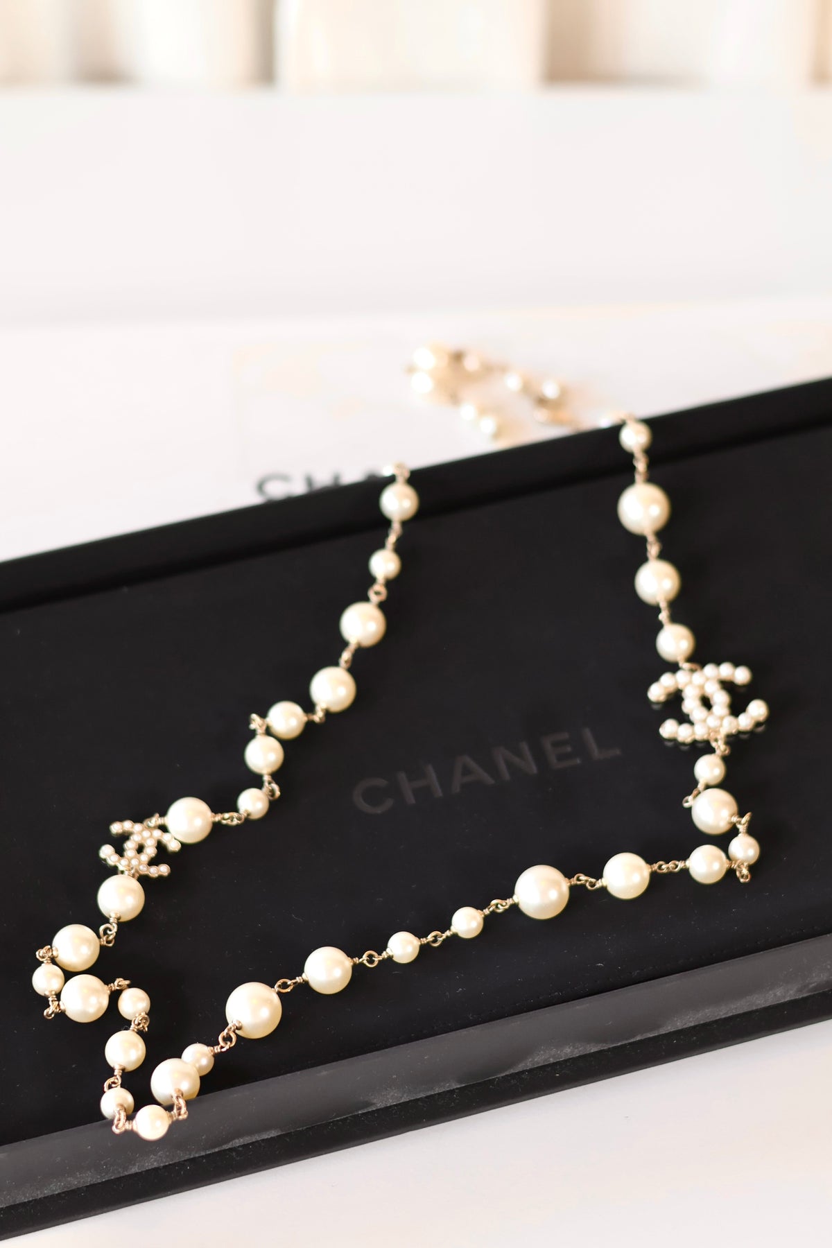 Chanel CC Pearl Necklace