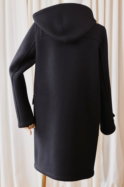 Saint Laurent Wool Duffle Coat Black