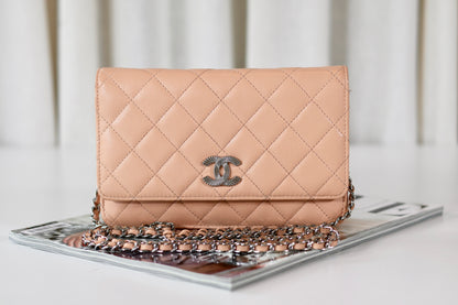 Chanel Wallet On Chain Beige