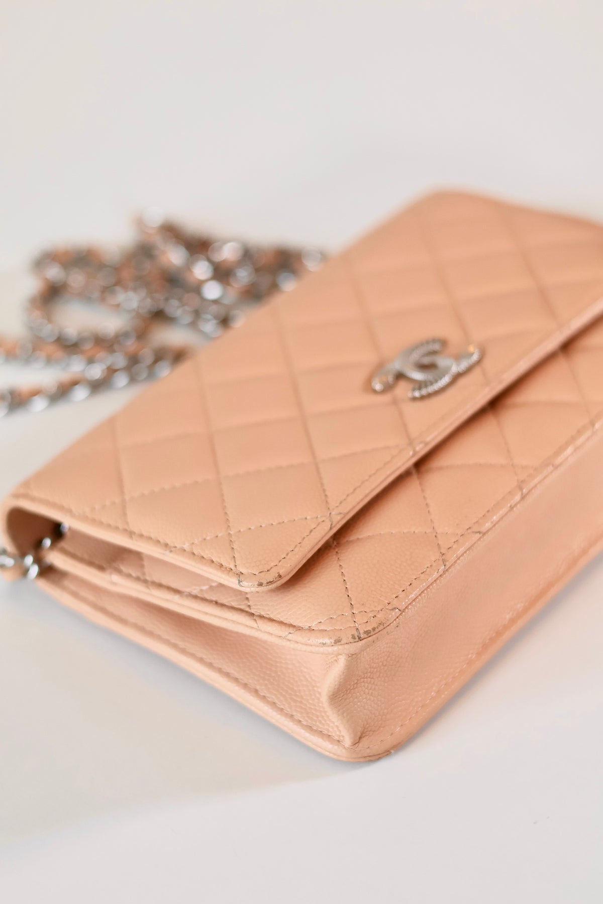 Chanel Wallet On Chain Beige