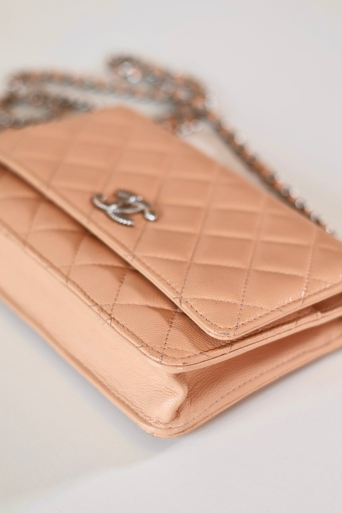 Chanel Wallet On Chain Beige