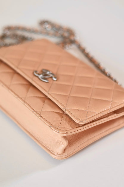 Chanel Wallet On Chain Beige