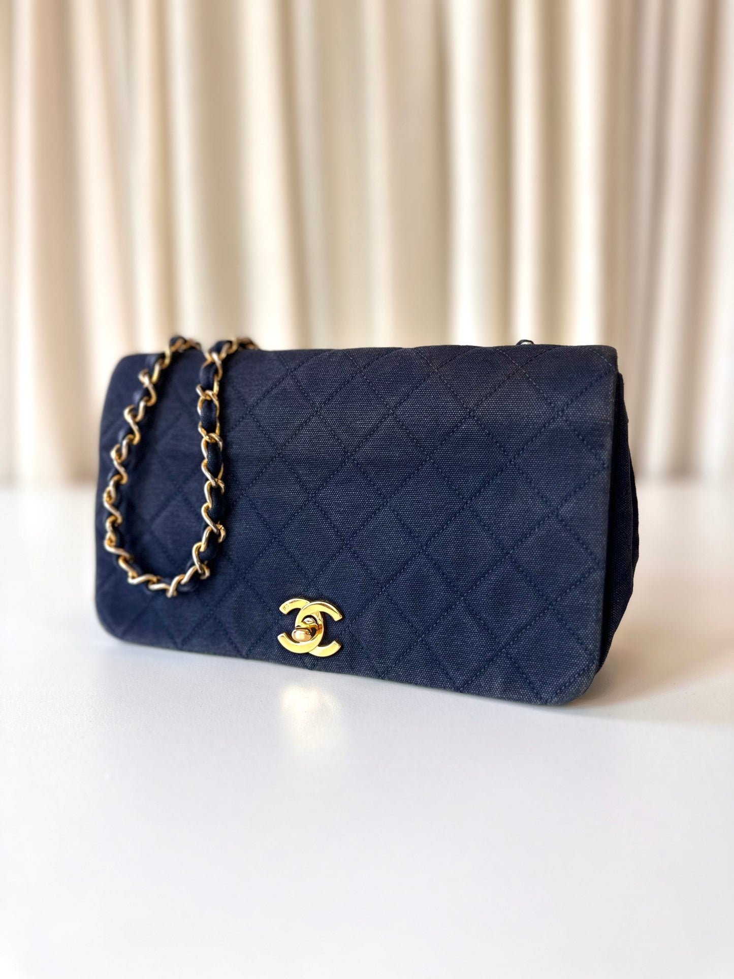 Chanel fabric full flap bag