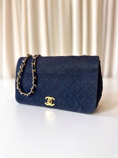 Chanel fabric full flap bag
