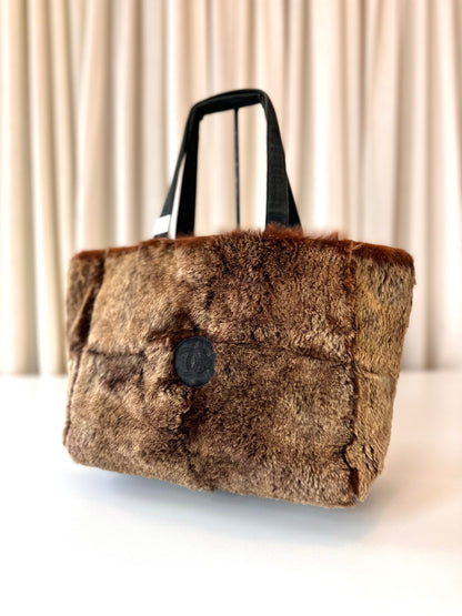 Chanel fur shopper