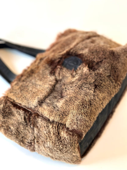 Chanel fur shopper