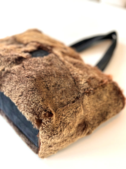 Chanel fur shopper
