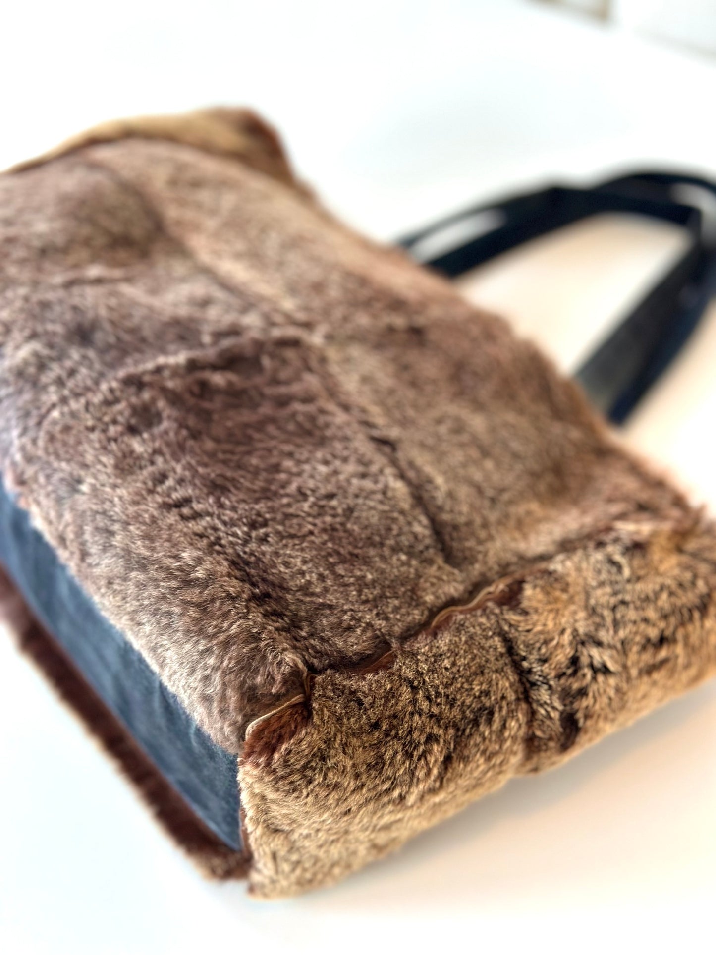 Chanel fur shopper
