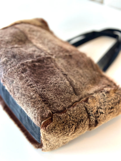 Chanel fur shopper